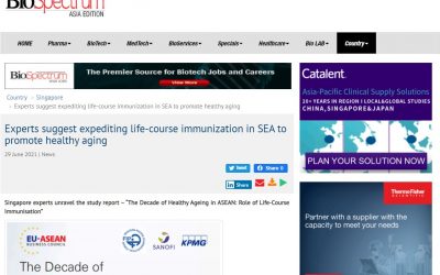 BioSpectrum Asia | Experts suggest expediting life-course immunisation in SEA to promote healthy ageing
