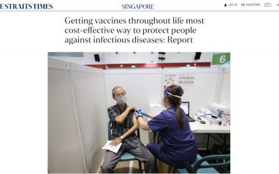 The Straits Times | Getting vaccines throughout life most cost-effective way to protect people against infectious diseases: Report